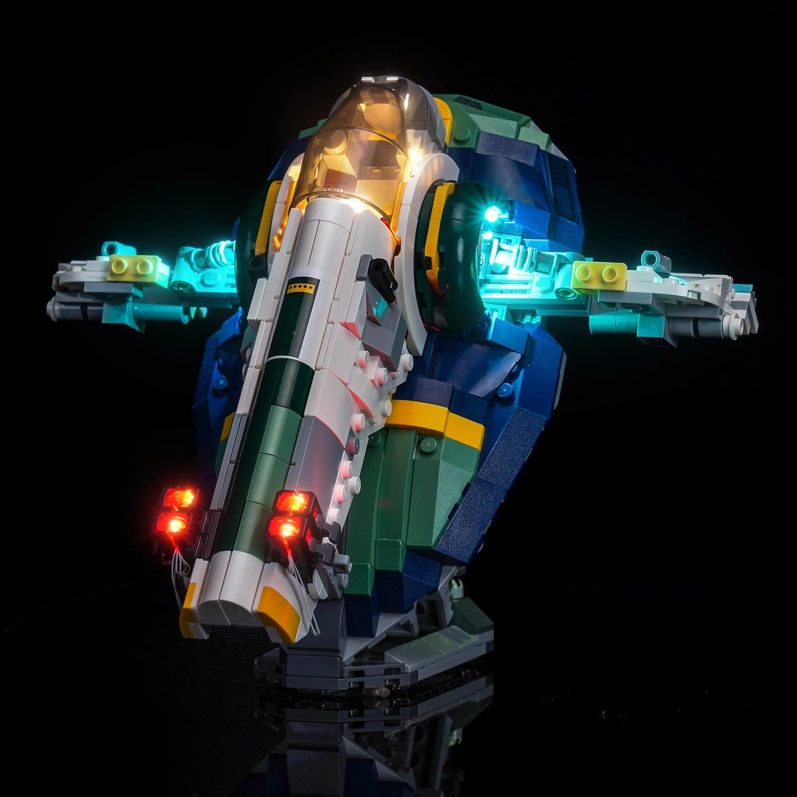 BrickBling 75433 Jango Fett's Starship - 20 lights USB Battery Powered