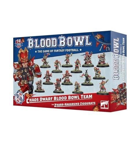 Games Workshop Warhammer Blood Bowl Chaos Dwarf Team The ZharrNaggrund Ziggurats