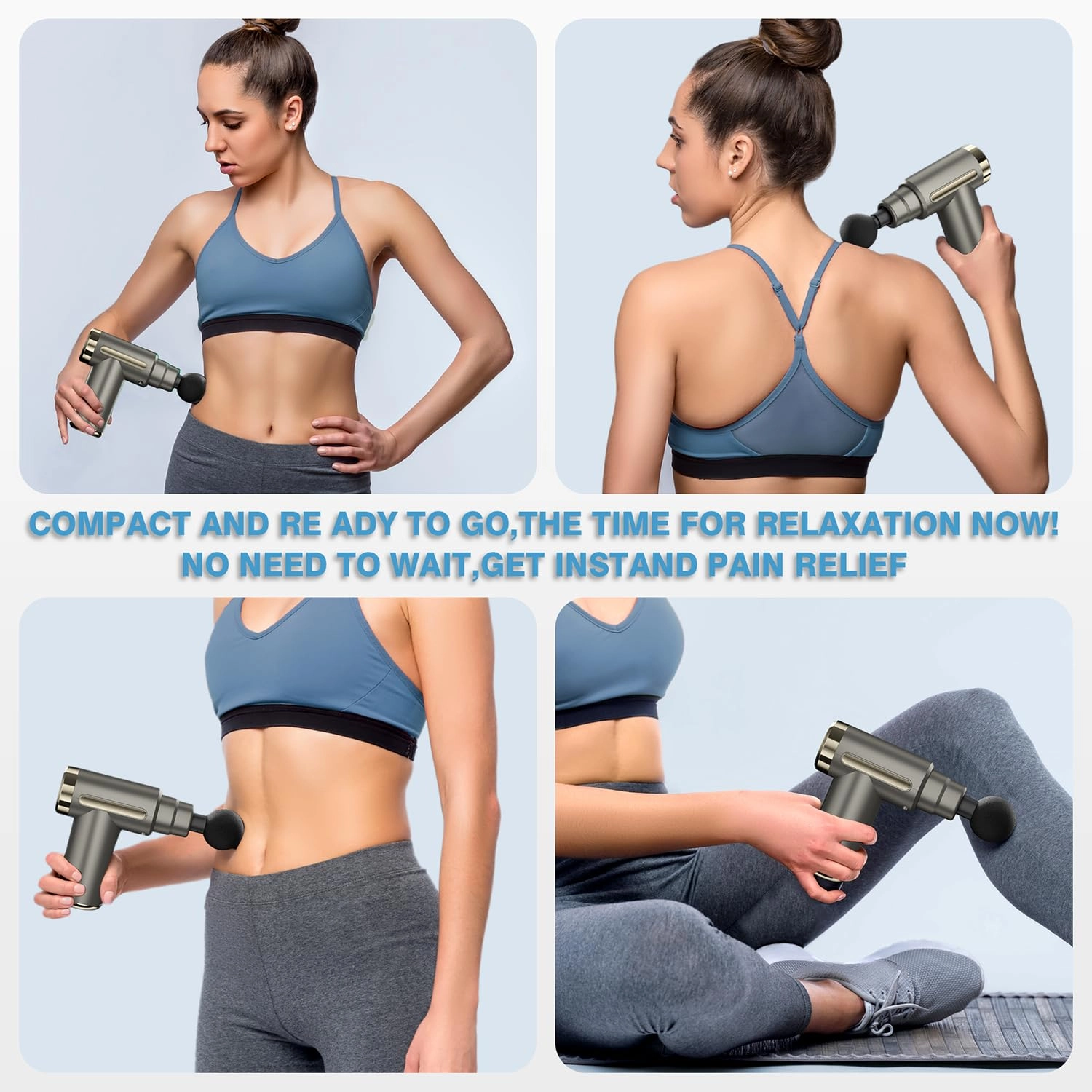 M697 - Massage Gun 4 Heads 6 Speeds