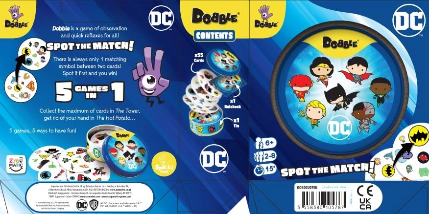 Dobble DC Justice League - Card Game