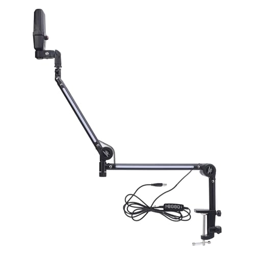 Adjustable Desktop -usb Capacitor Microphone Stand - RGB Lighting 22 Color Modes