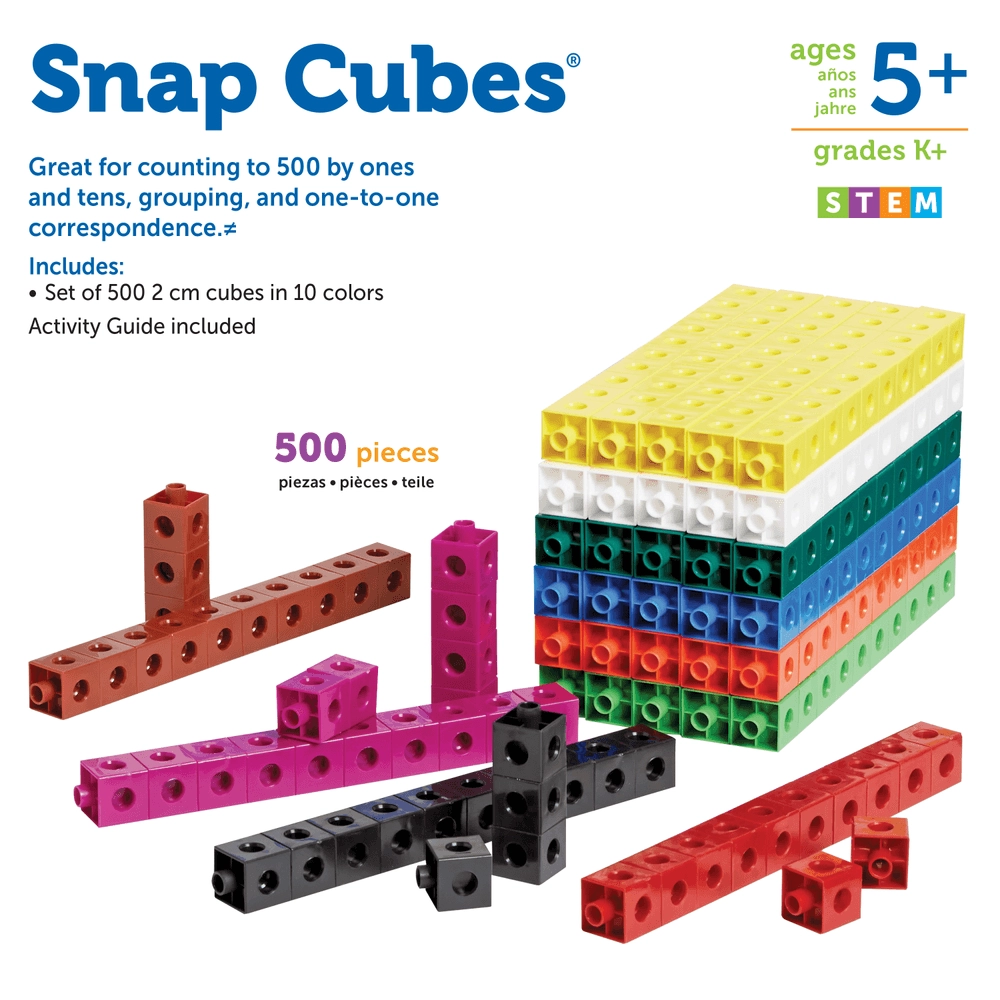Snap Cubes - 5+ 500 pieces