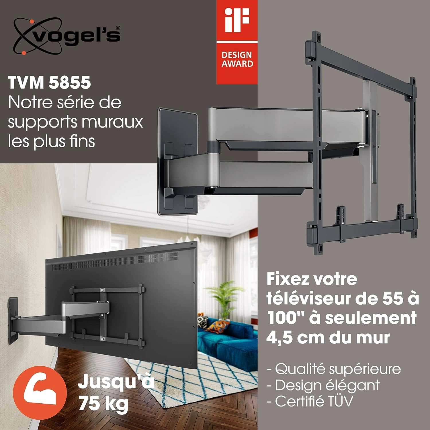 TVM 5855 - 75 kg 55 to 100 inches