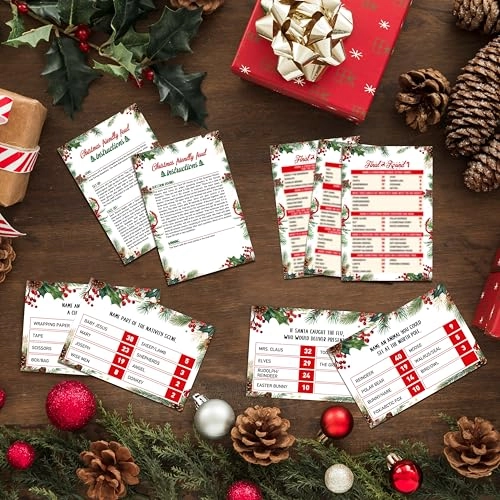 Christmas Friendly Feud Game - 20 cards 18 years and up