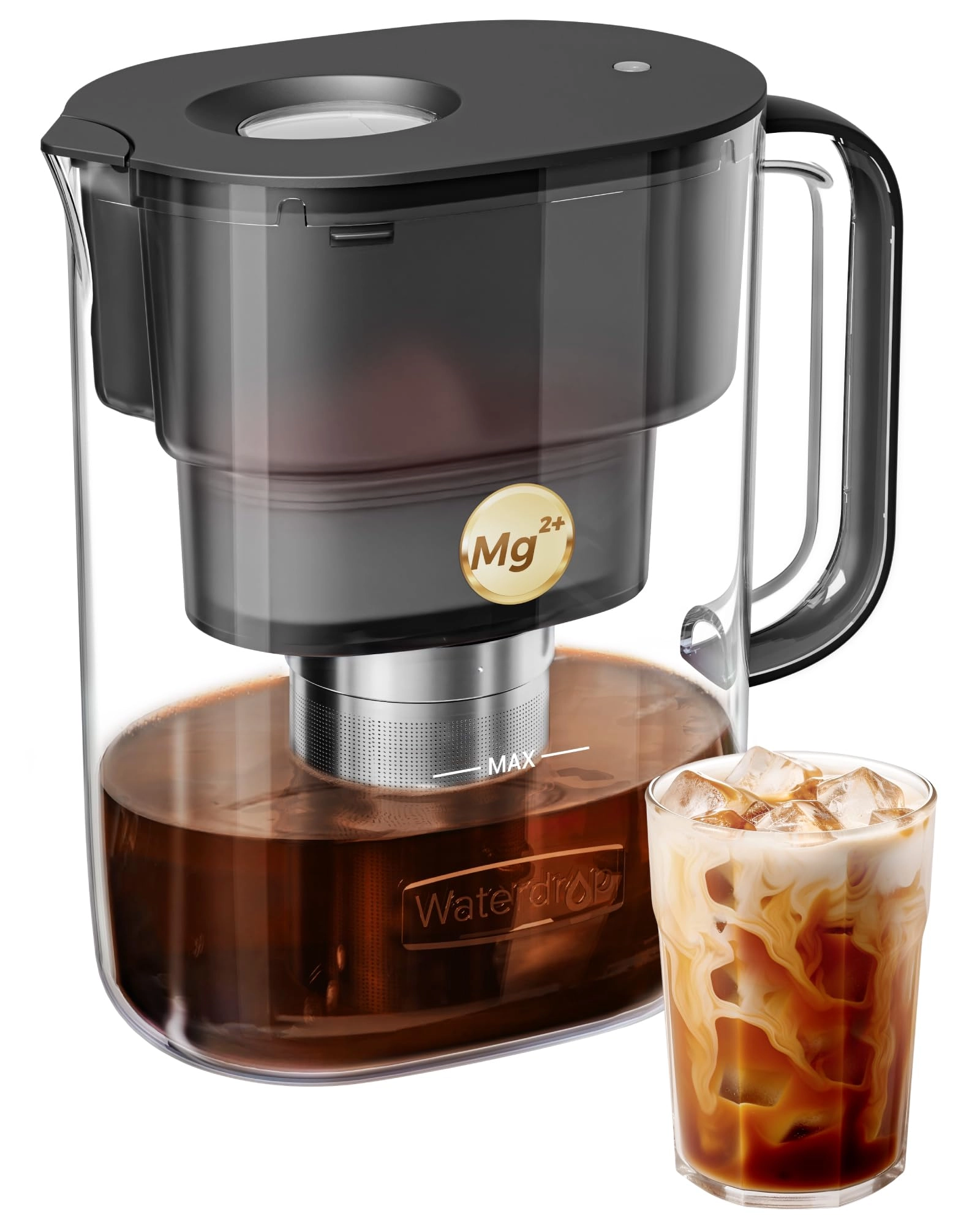 waterdrop Cold Brew Coffee Maker - Magnesium Filter Stainless Steel BPA-Free