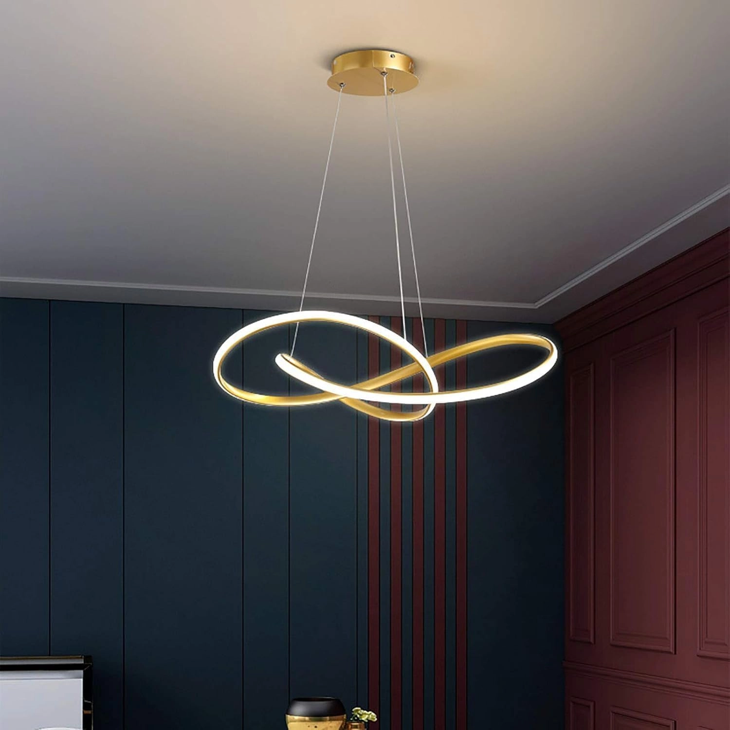 ETRONIK 3 Rings Modern LED Chandelier