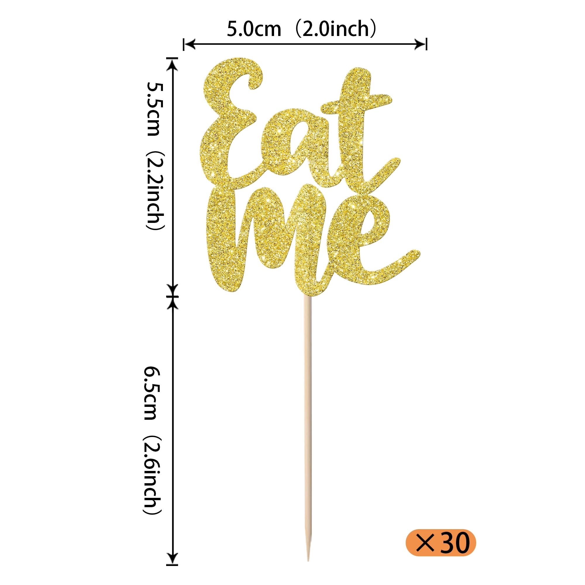 Eat Me Cupcake Toppers - 24 Pack Birthday