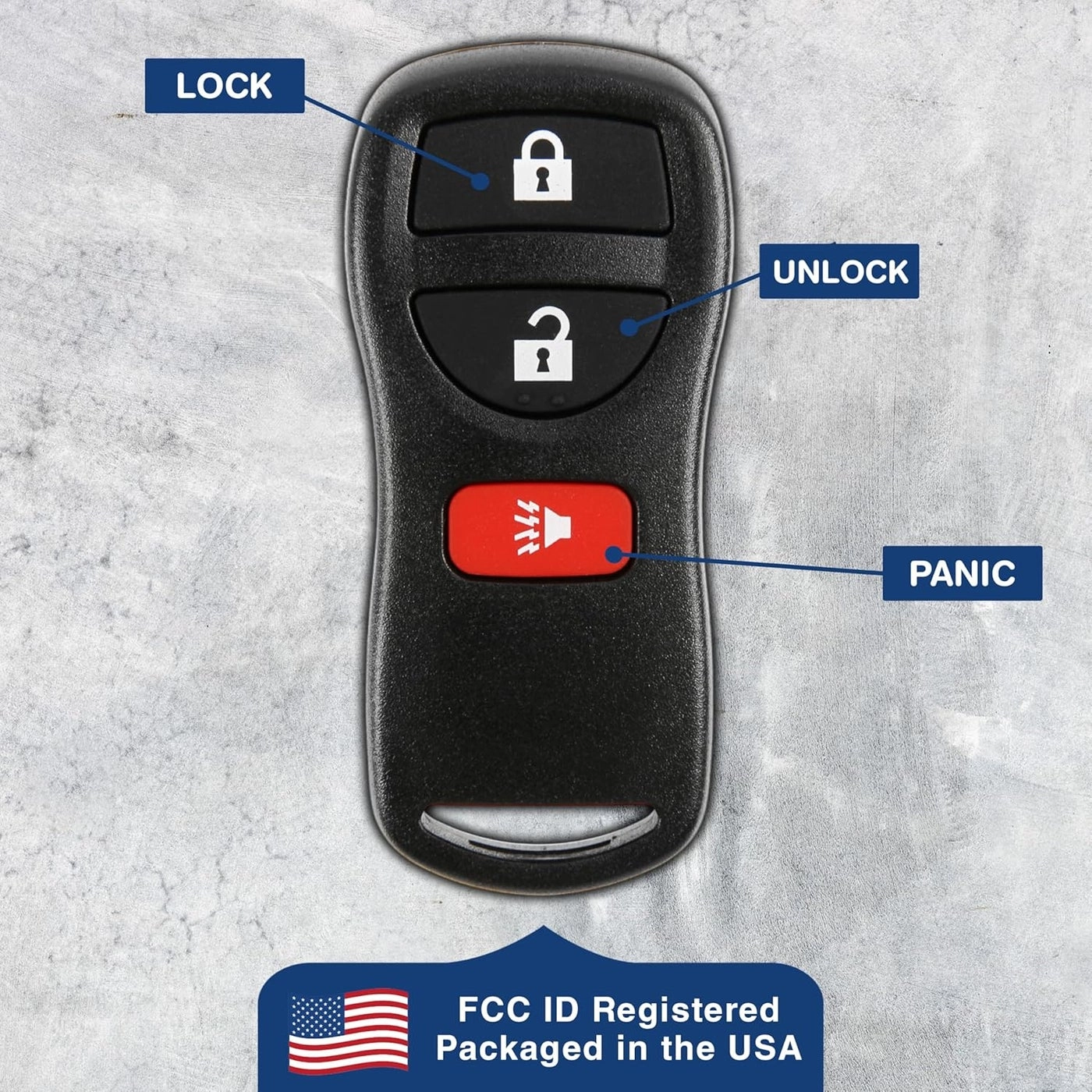 Keyless Entry Remote Control Car Key Fob Pack