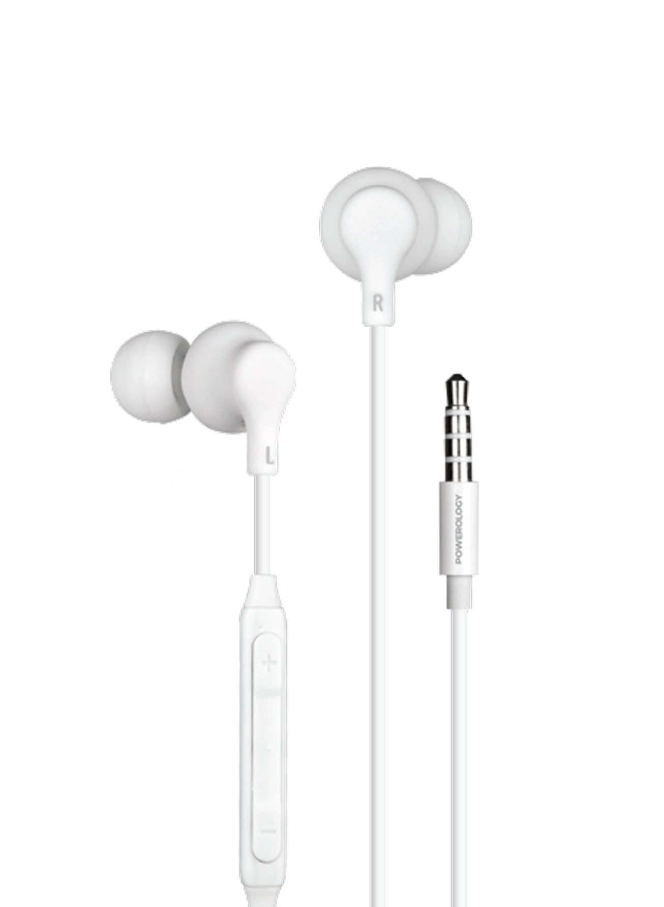 Powerology In-Ear Stereo Earphones Wired Earbud