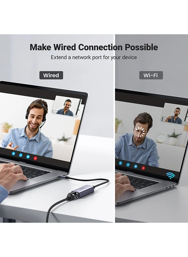 USB C To Ethernet Adapter - Gigabit RJ45