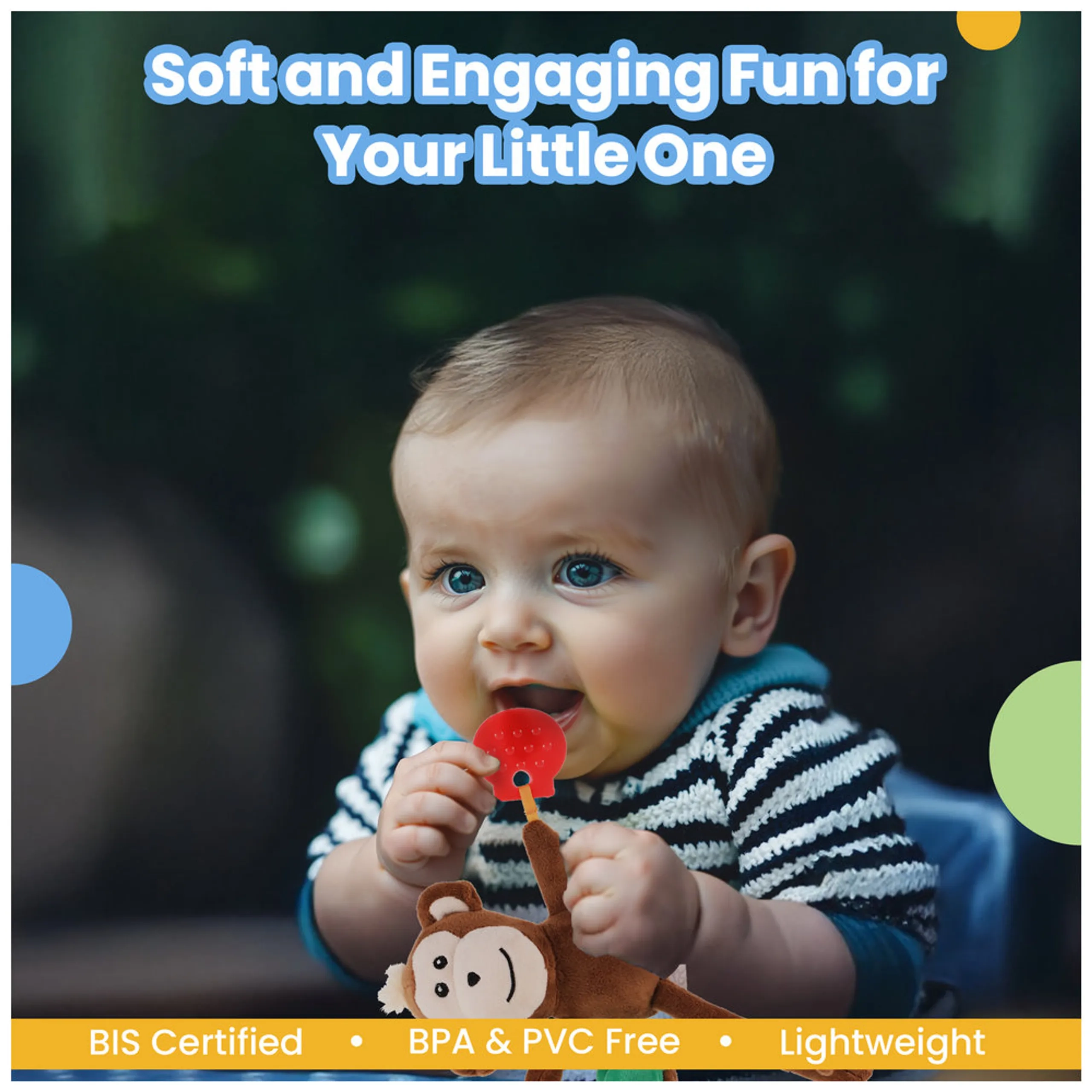 Playtime Jittery Monkey - Suitable For 0 to 12 Years