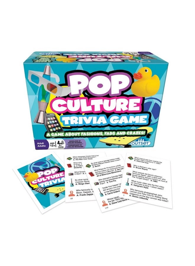 Pop Culture Trivia Game - English Ages 12+