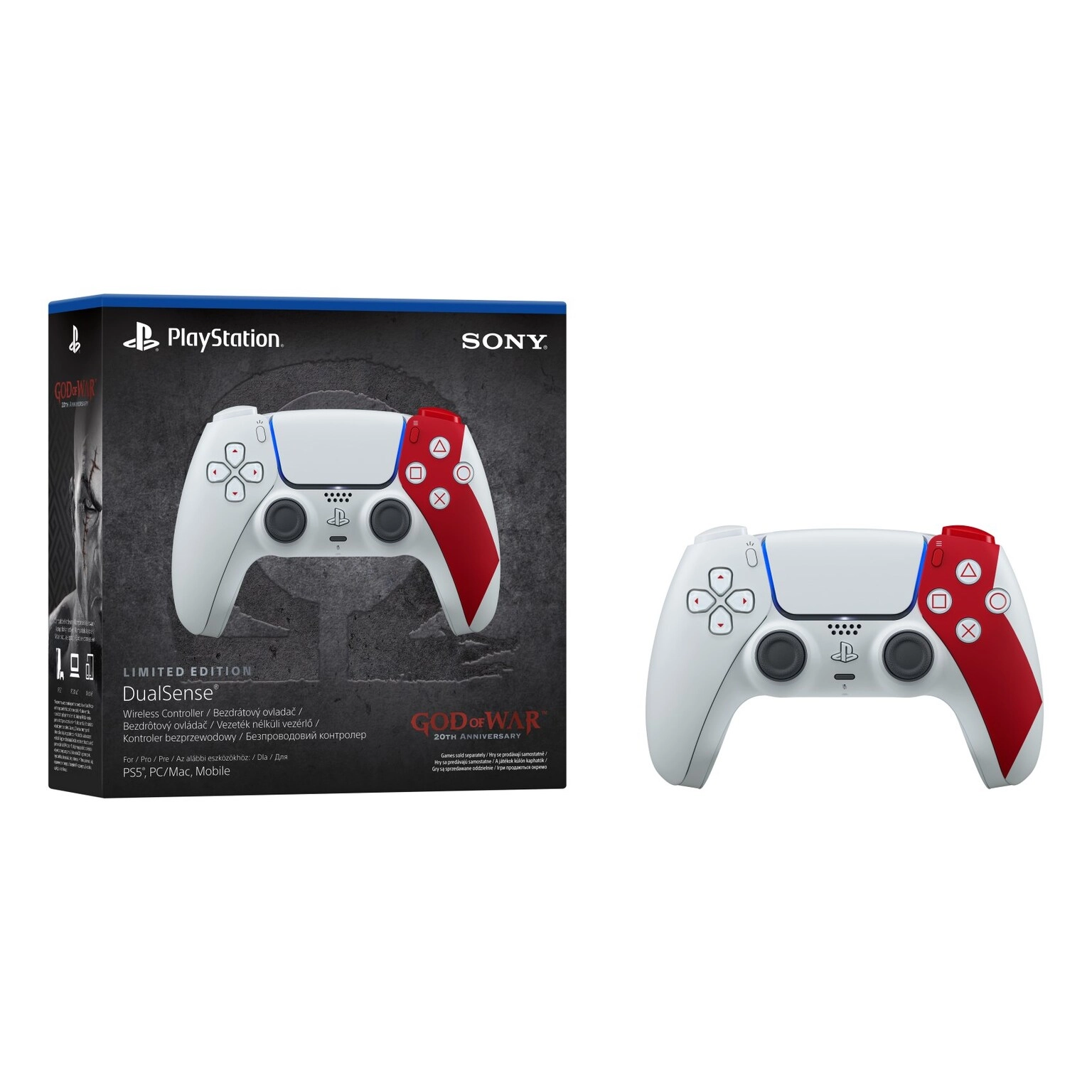 Dual Sense God of War 20th Anniversary Limited Edition - Multi PS5