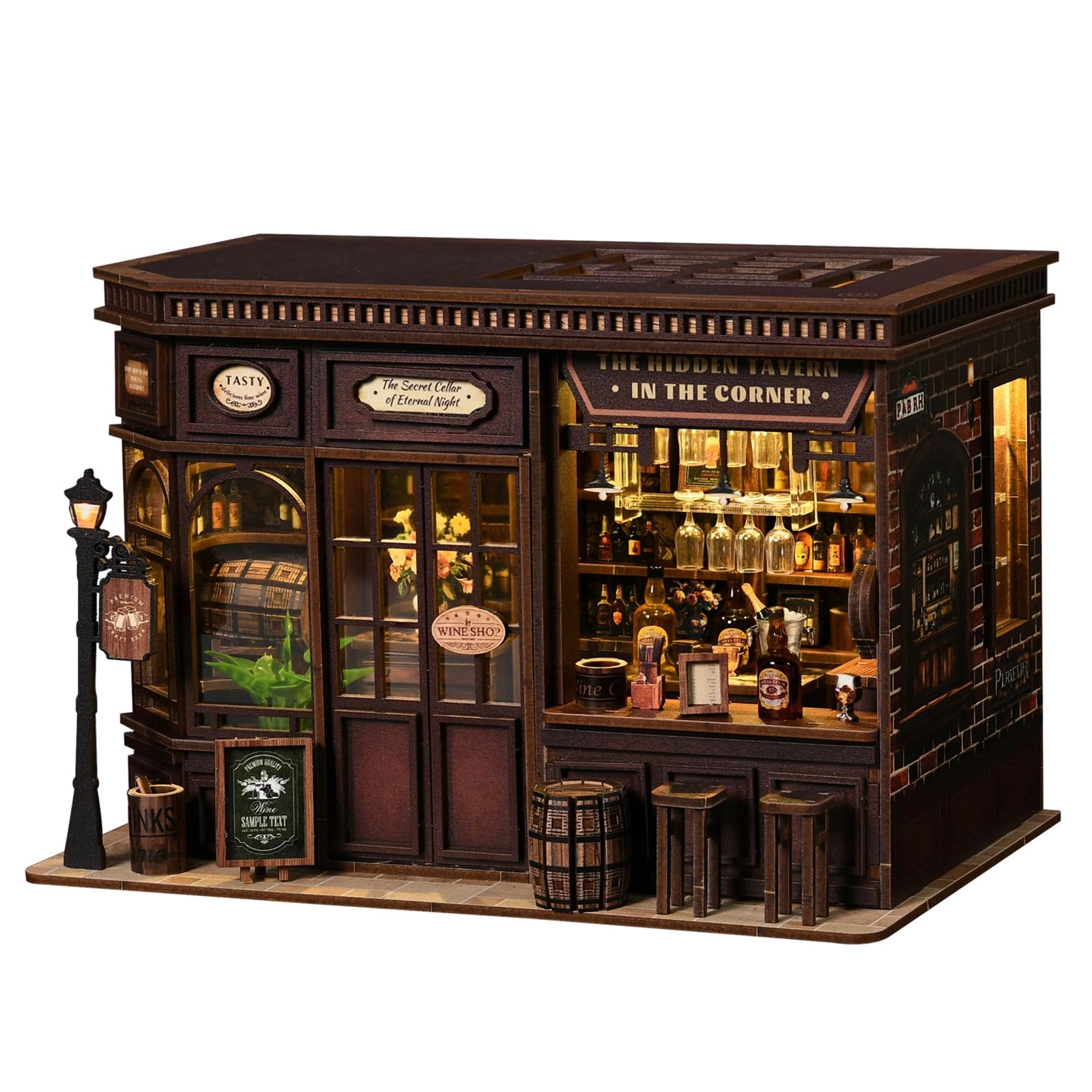FLTRXCE Corner Tavern Book Nook - tavern 1:12