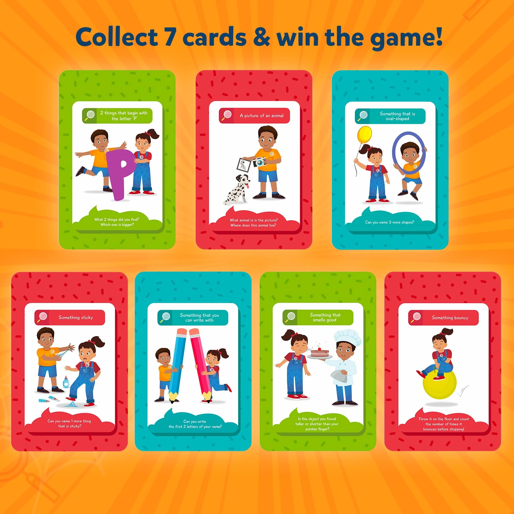 Found It - Ages 4, 5, 6, 7 100 Game Cards