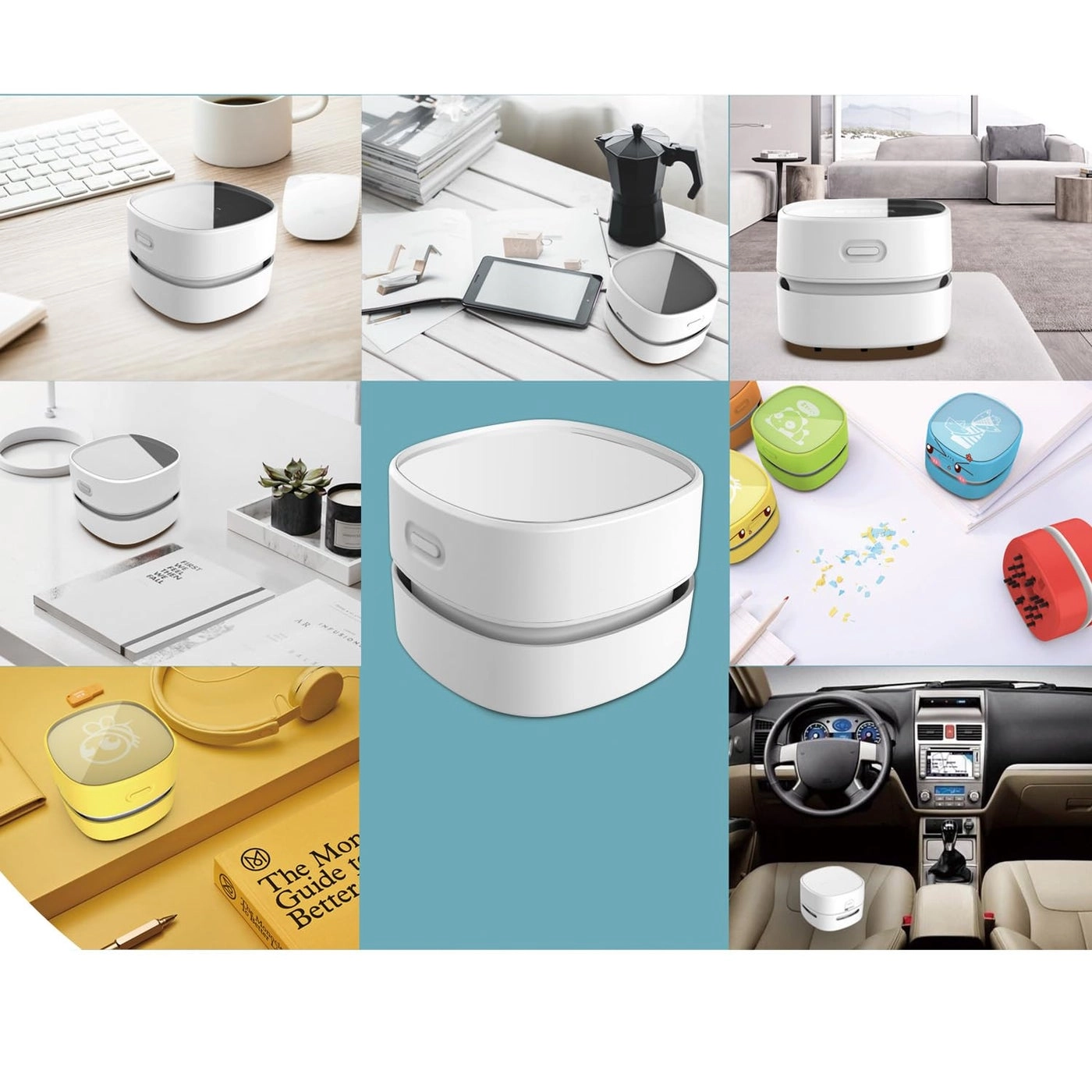 Desktop Vacuum Cleaner - Cordless 360º Rotatable 400 mins