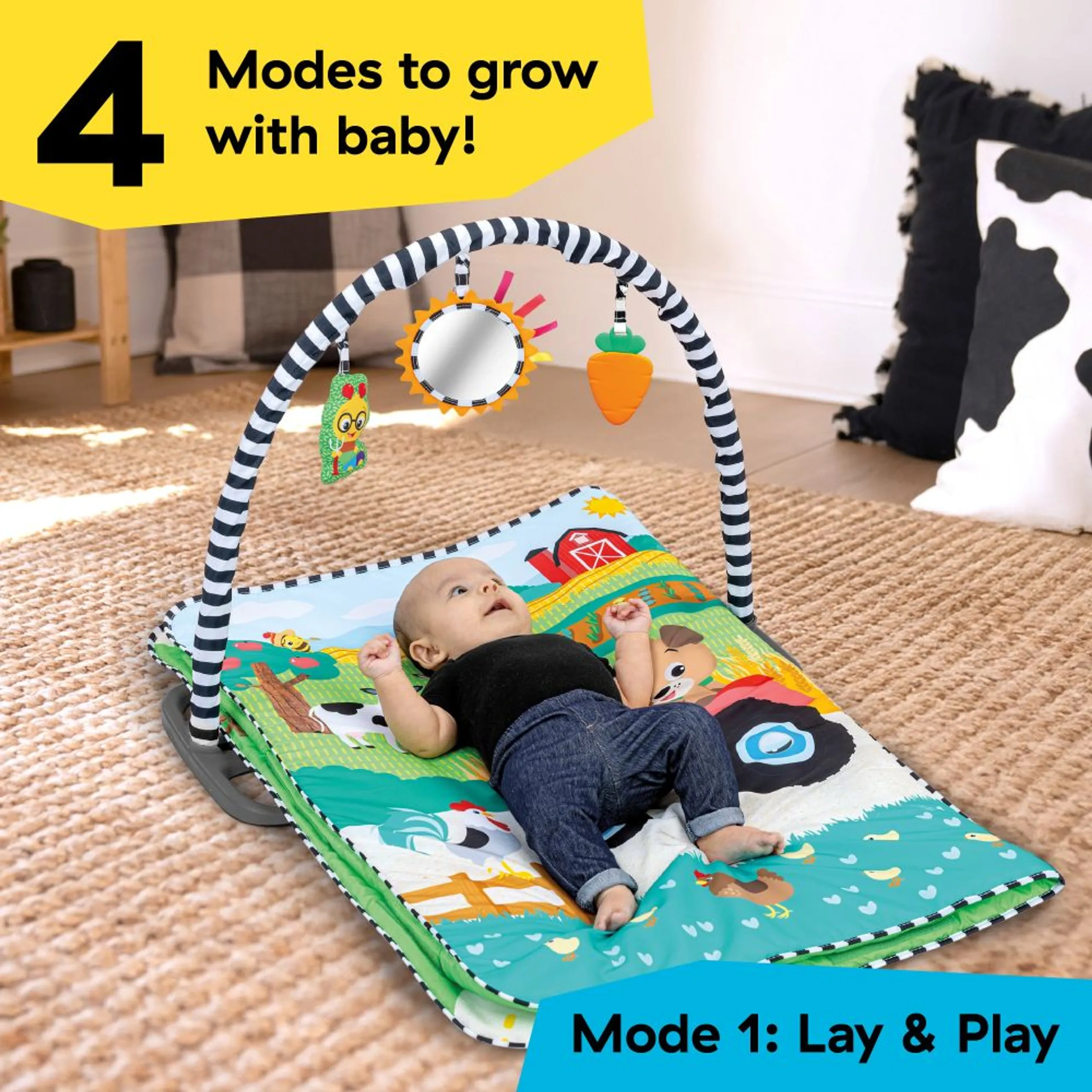 Busy Barnyard Grow With Me Activity Gym - 0 months
