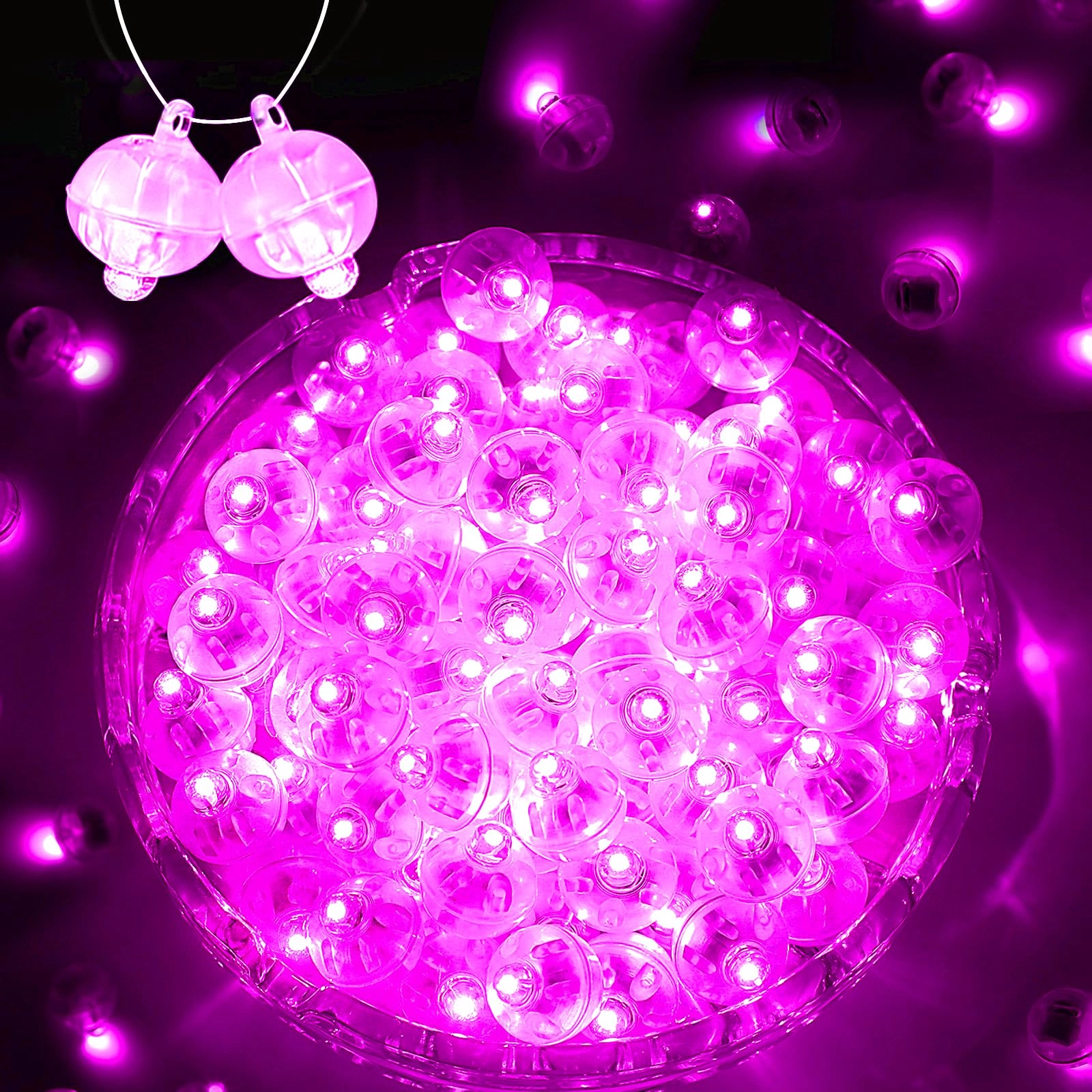 zgwj Mini Led Lights - Blinking Pink