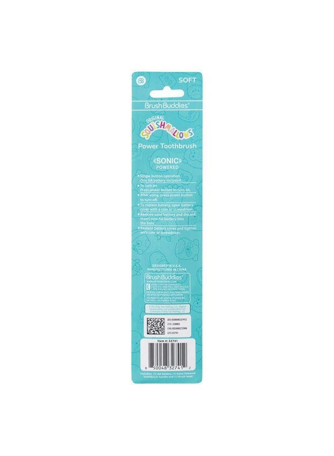 Squishmallows Sonic Toothbrush - Ultra Soft Bristles Battery Powered