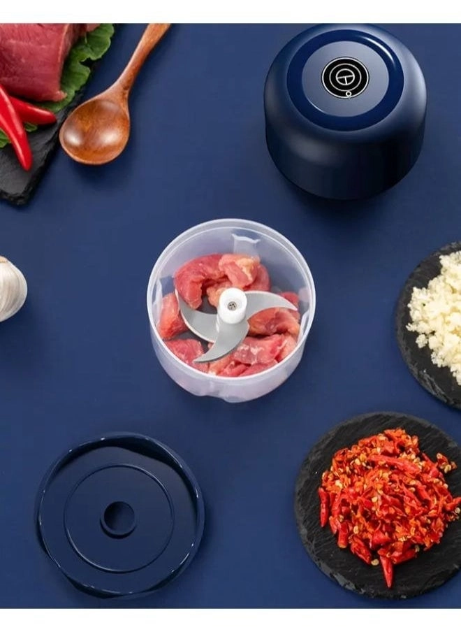 Mini Food Chopper And Processor - 100ml/250ml Wireless Electric