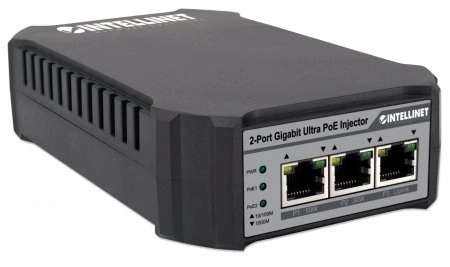 2-Port Gigabit High-Power PoE+ Extender Repeater - 2 25W 52–55 V IEEE 802.3at/af 10/100/1000 Mbps