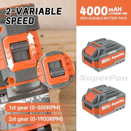 Cordless Drill Driver - 20V 4.0Ah 20+1 Torque