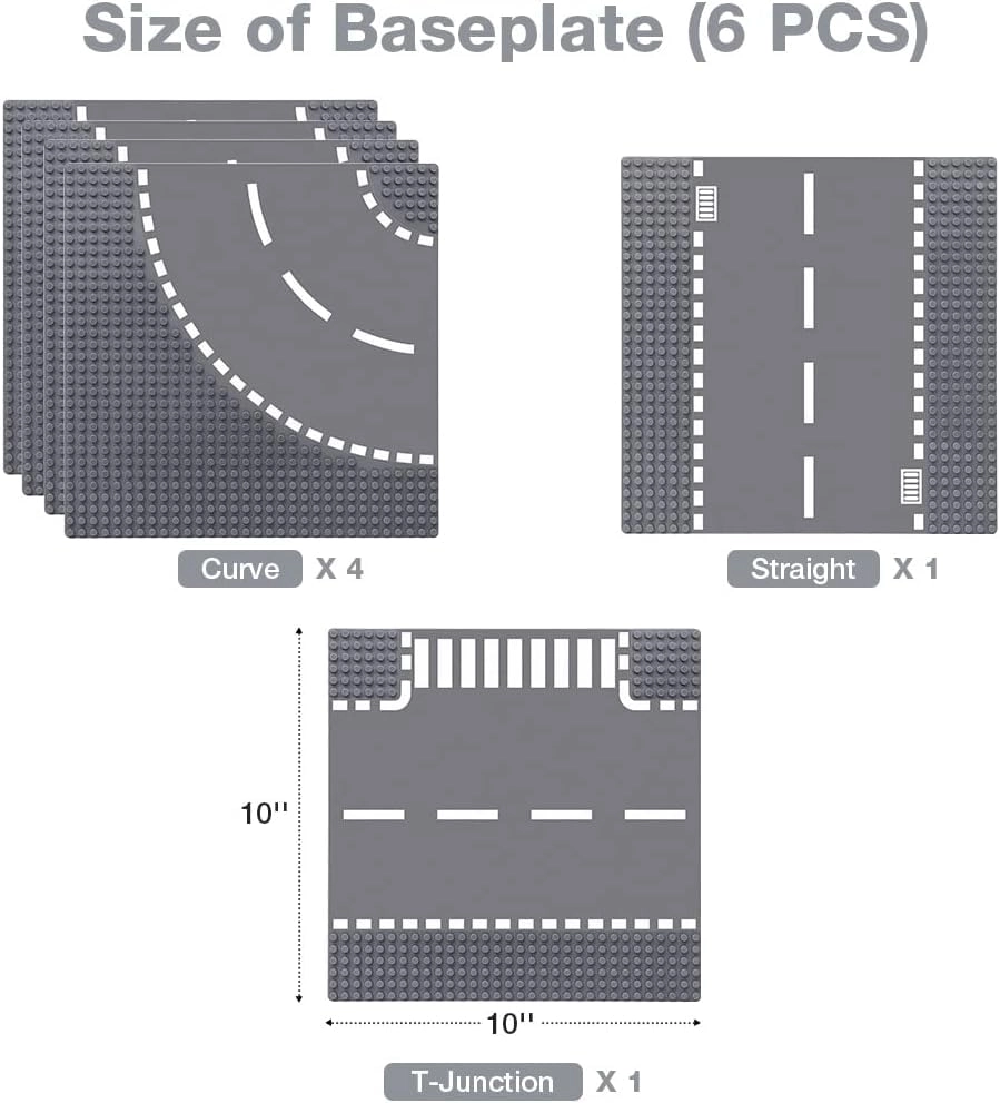 Road Base Plates - 32X32 6 Pack
