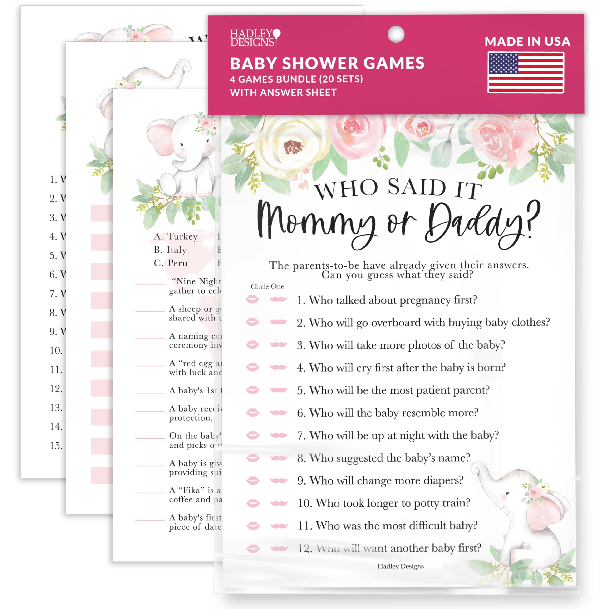 Hadley Designs Baby Shower Games Relaunch 004 - Adult 40