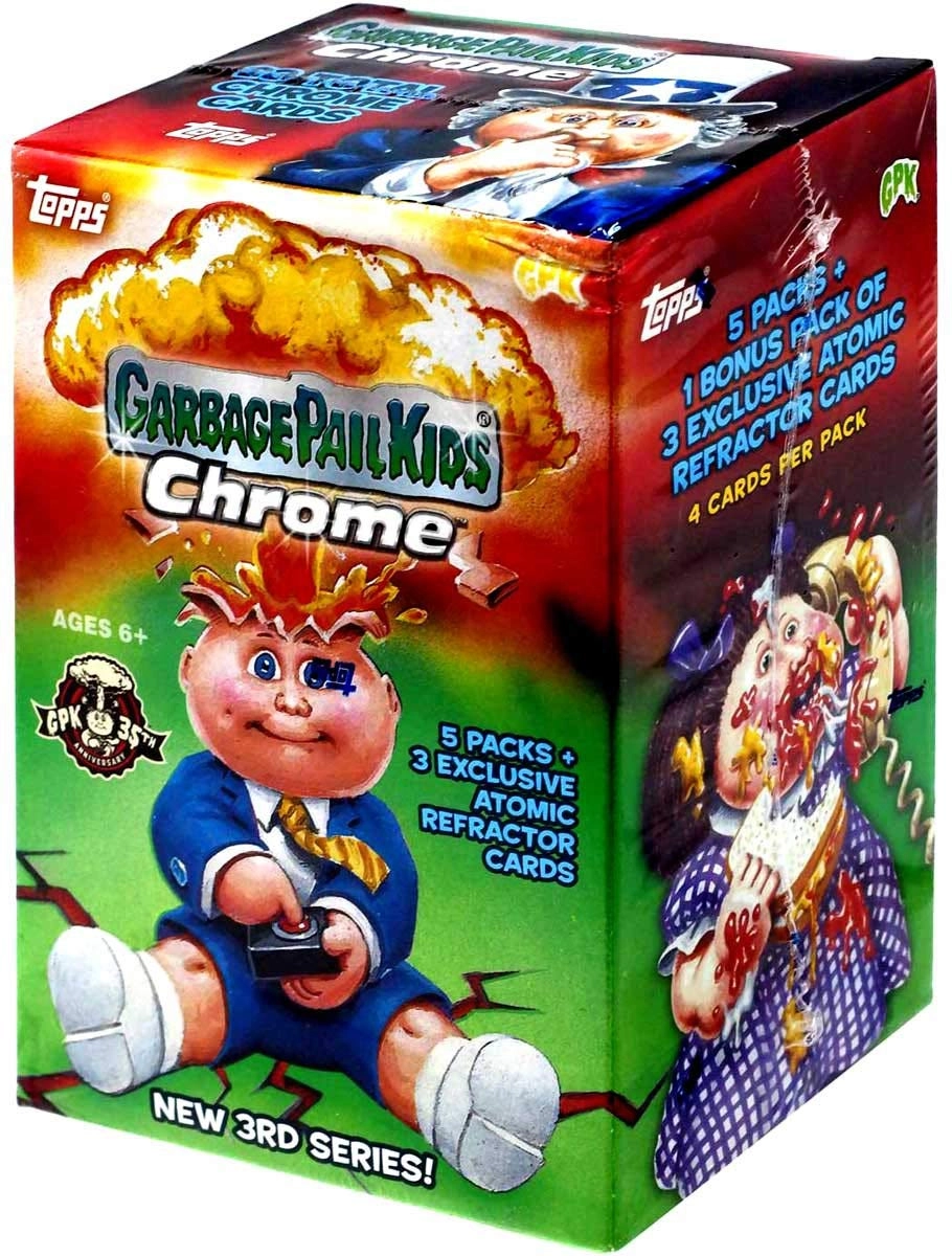 Topps 2020 Garbage Pail Kids Chrome Blaster Box - 5 Packs + 1 Bonus Pack