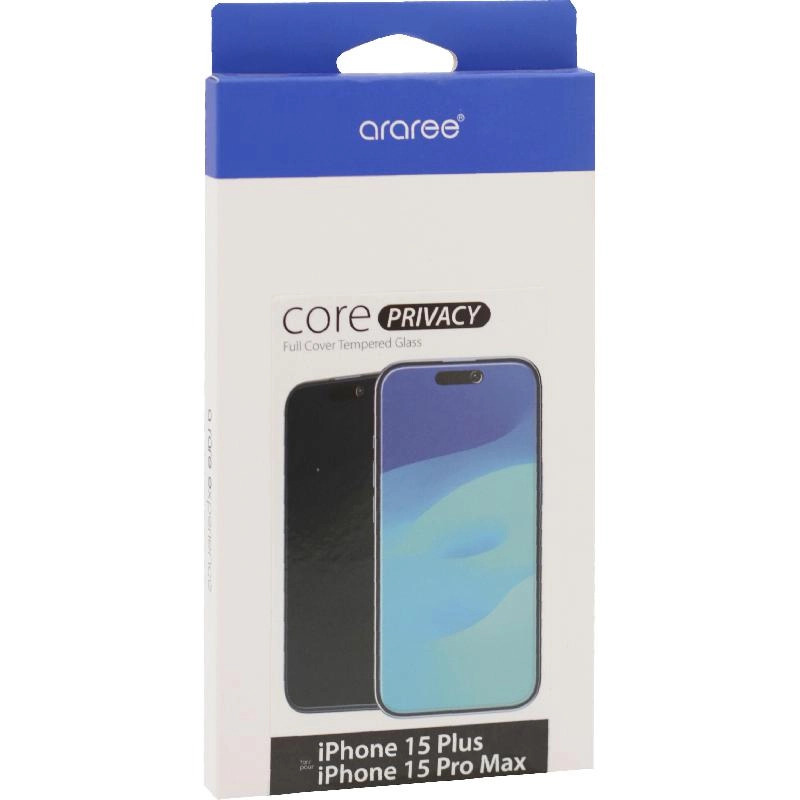 Core Privacy - Tempered Glass Screen Protector For iPhone 15/15 Pro