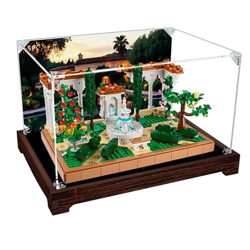 Display Case for Lego 10359 - Acrylic Dark Walnut