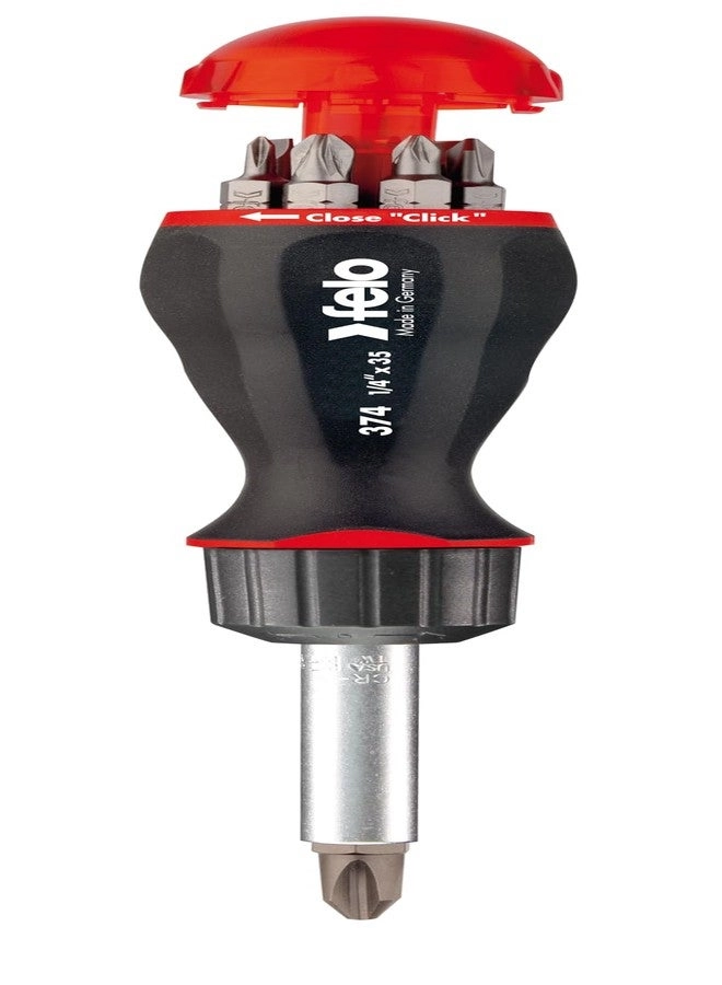 FELO 370 Series Ratcheting Multi-Bit Screwdriver - 8 bits