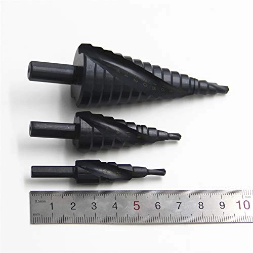 Step Drill Bit Set - 3PCS HSS Cobalt 4-12mm/ 4-20mm/ 4-32mm