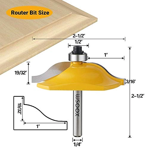 Router Bit Set - 1/4-Inch Shank 3 PCS