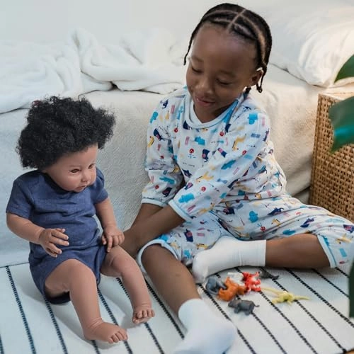Reborn Baby Doll - 20 Inch Silicone Black Ages 3+