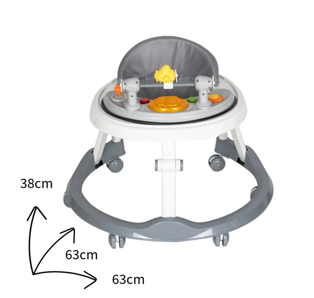 Foldable Baby Walker - Interactive Toys 6-wheel base