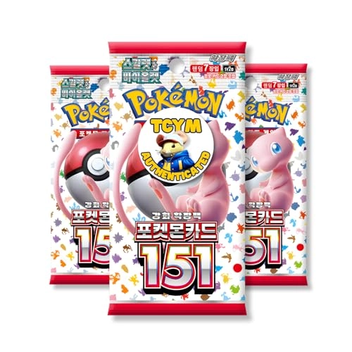 Pokémon 151 Booster Pack - Korean 3pcs