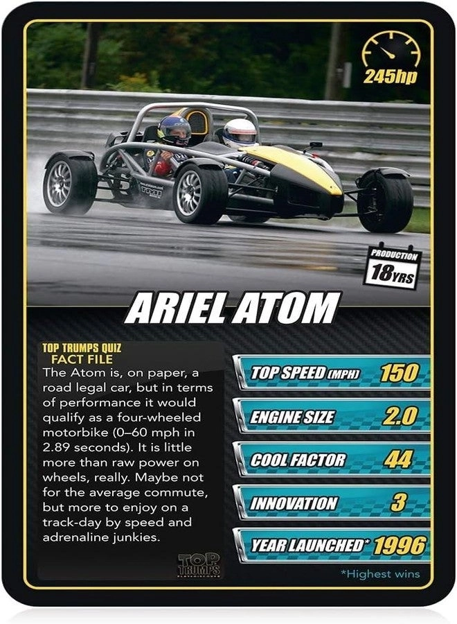 Sports Cars Classics - Card Game