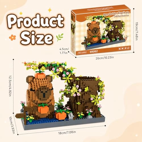 Capybara building blocks pen holder - Capybara 1100pcs