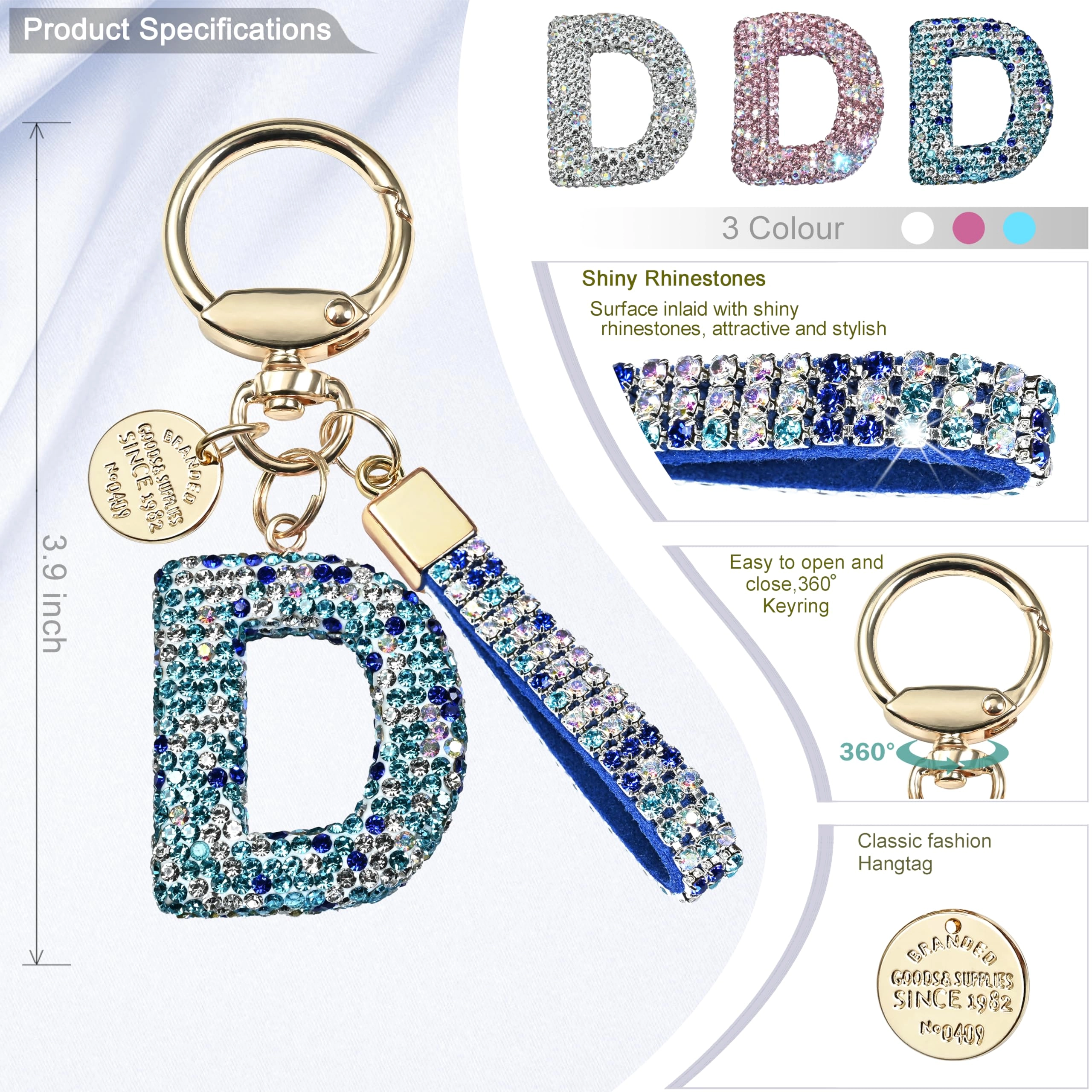 Initial Letter Keychain - Letter