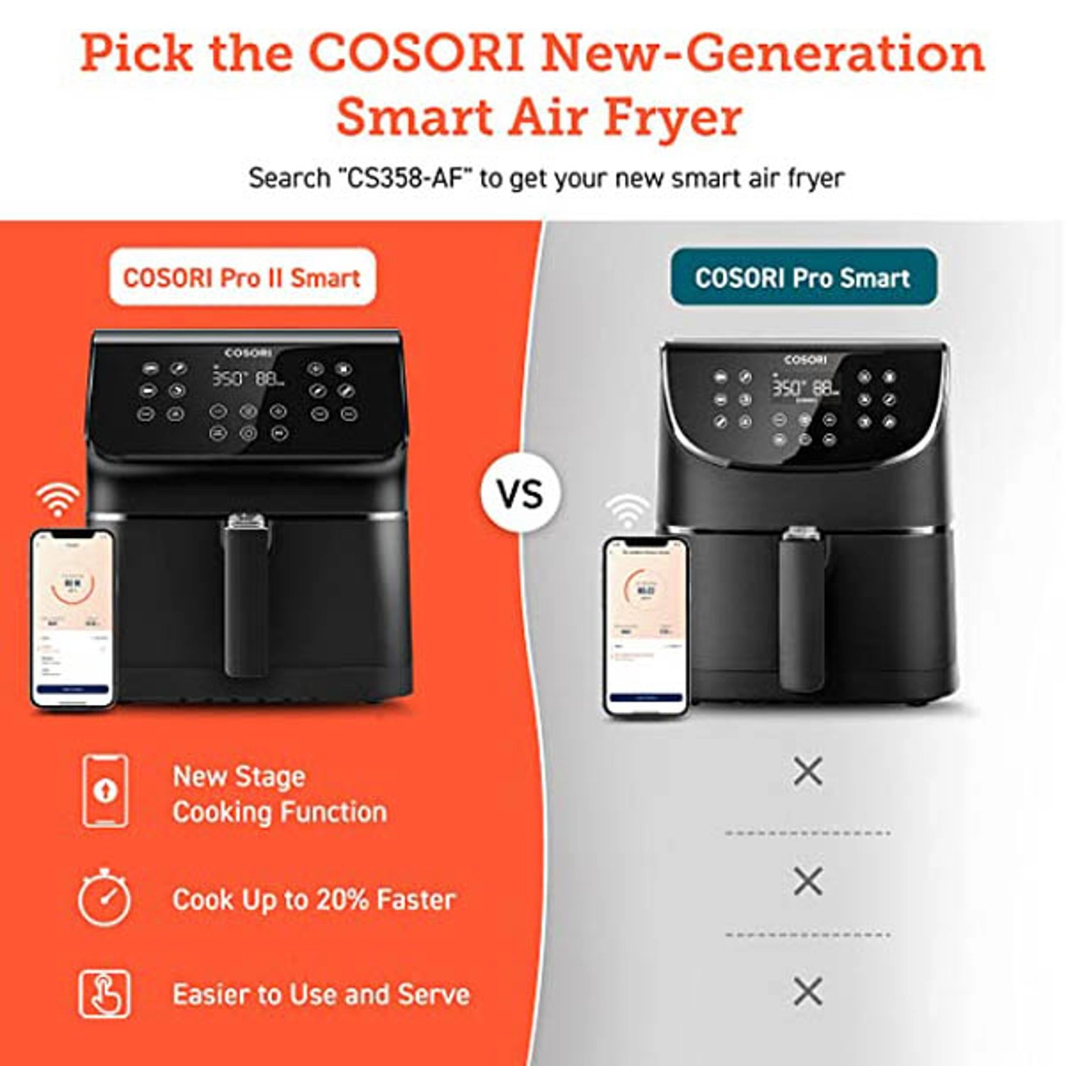 Smart Air Fryer CS158-AF-BLK