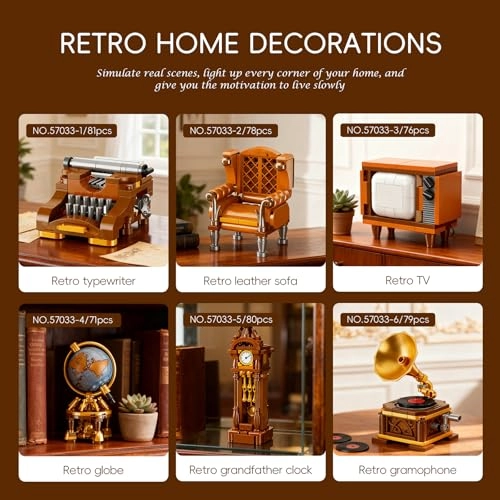 Vintage Furniture Building Blocks - Victorian 465 pcs