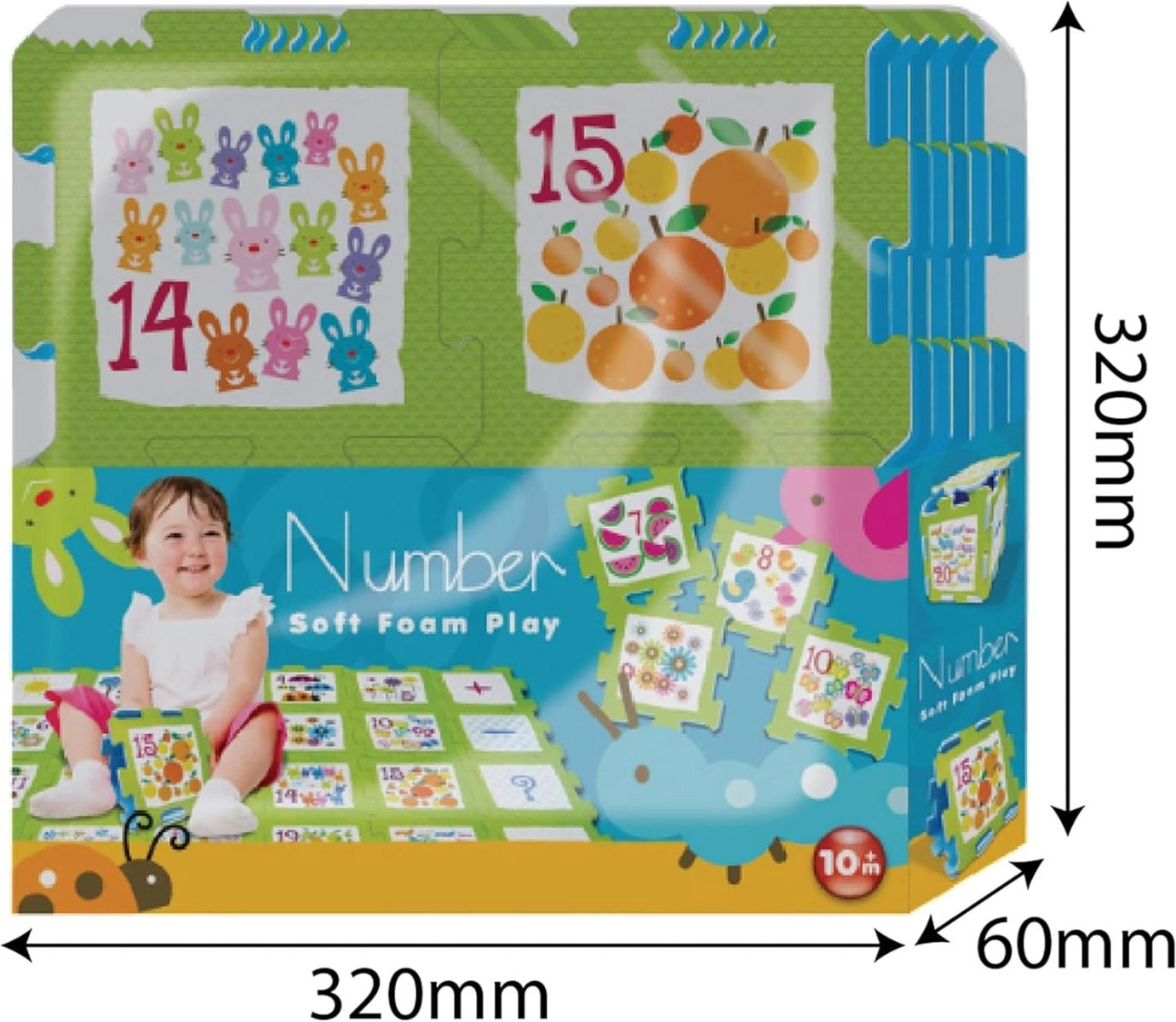 Numbers And Objects Puzzle Mat - 10 Months
