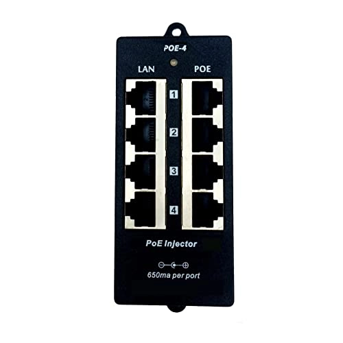 POE-4 - 24~56V 4 ports 802.3af 802.3at 10/100Mbps