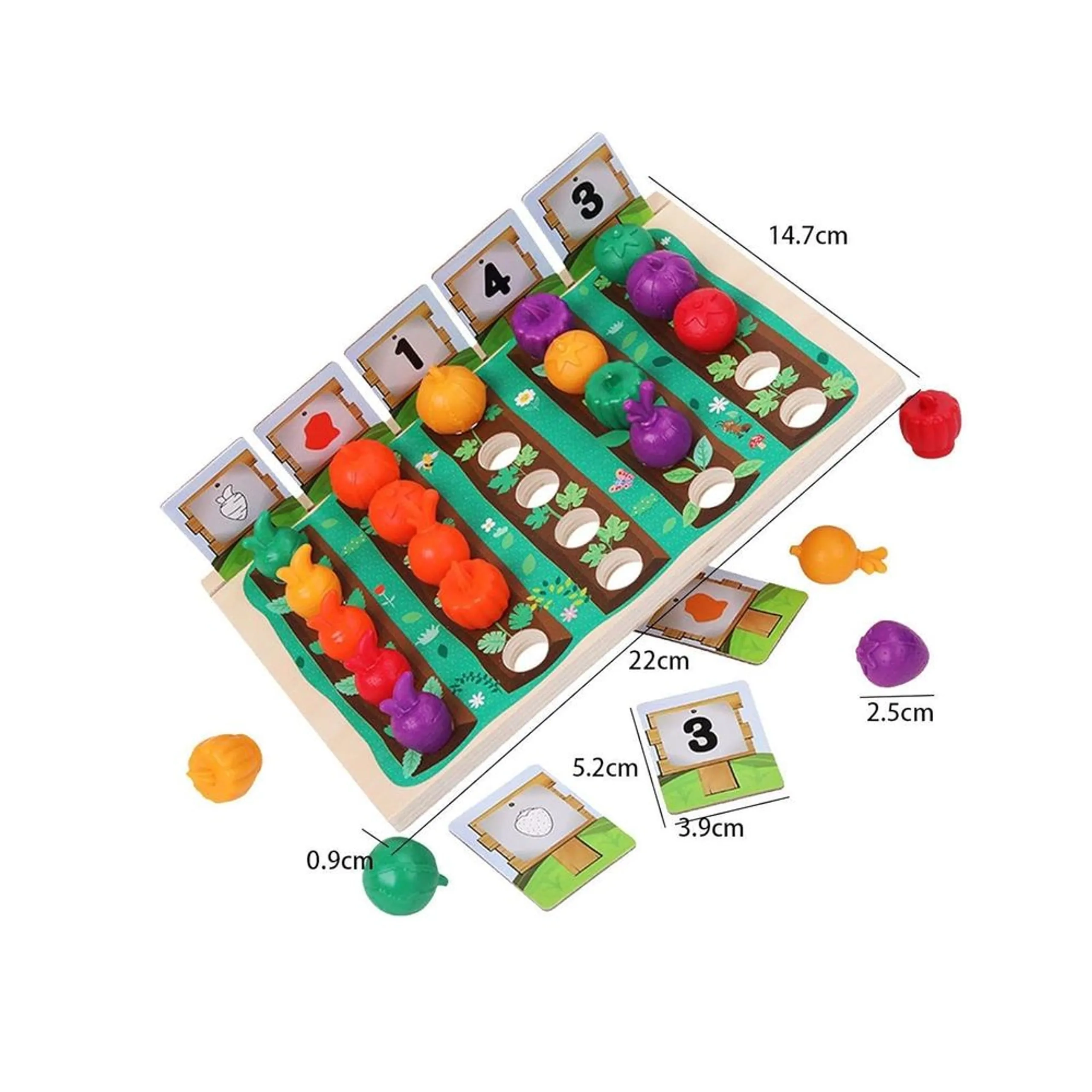 Wooden Vegetable Farming Toy - Suitable for 3 years & above