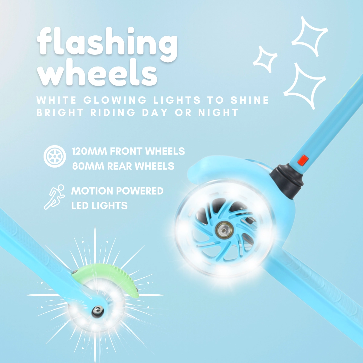 Teeny 3-Wheel Kick Scooter – LED