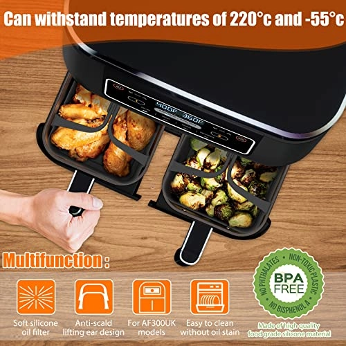 Air Fryer Silicone Liner - Silicone 2 Pcs