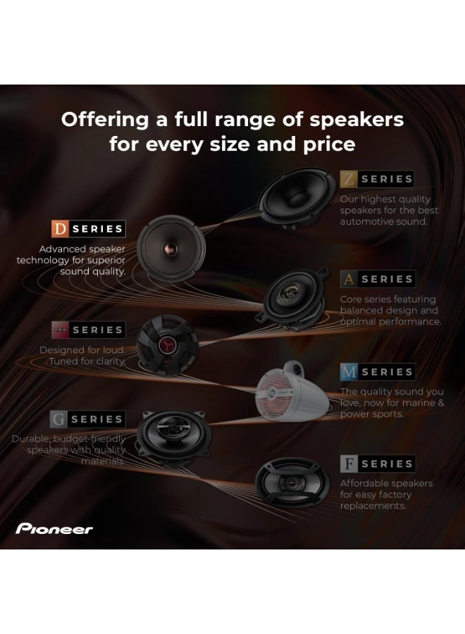 Pioneer TS-D69F - 6 x 9-Inch 2-Way Coaxial