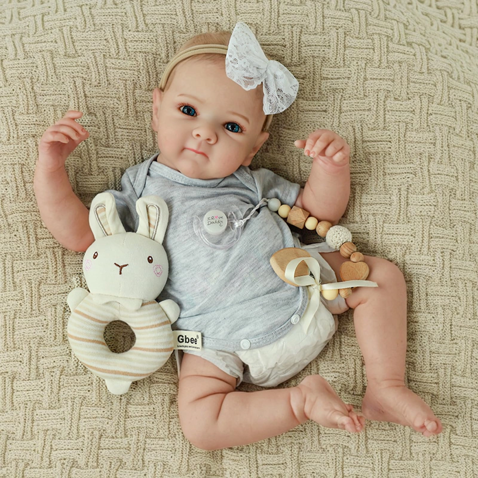 Reborn Baby Doll - 20 Inch Full Vinyl Baby Girl Ages 3+
