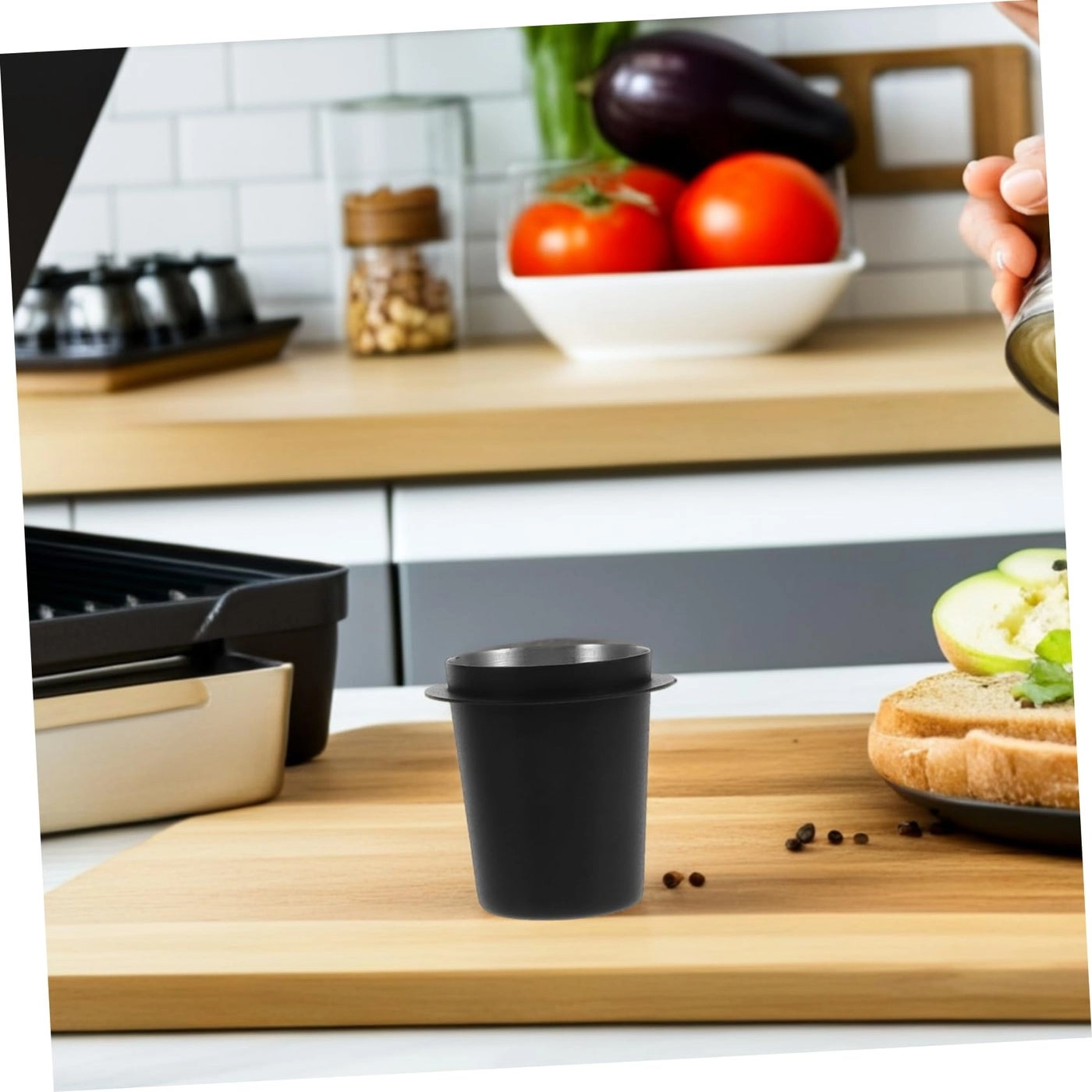 Coffee Measuring Cup - Stainless Steel Black